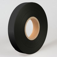 Тонкая текстильная лента из полиэстера, DM PT702B, цвет чёрный, ширина 20 мм, длина 400 м, втулка 76 мм