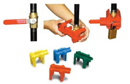 Накладной блокиратор шарового вентиля 4