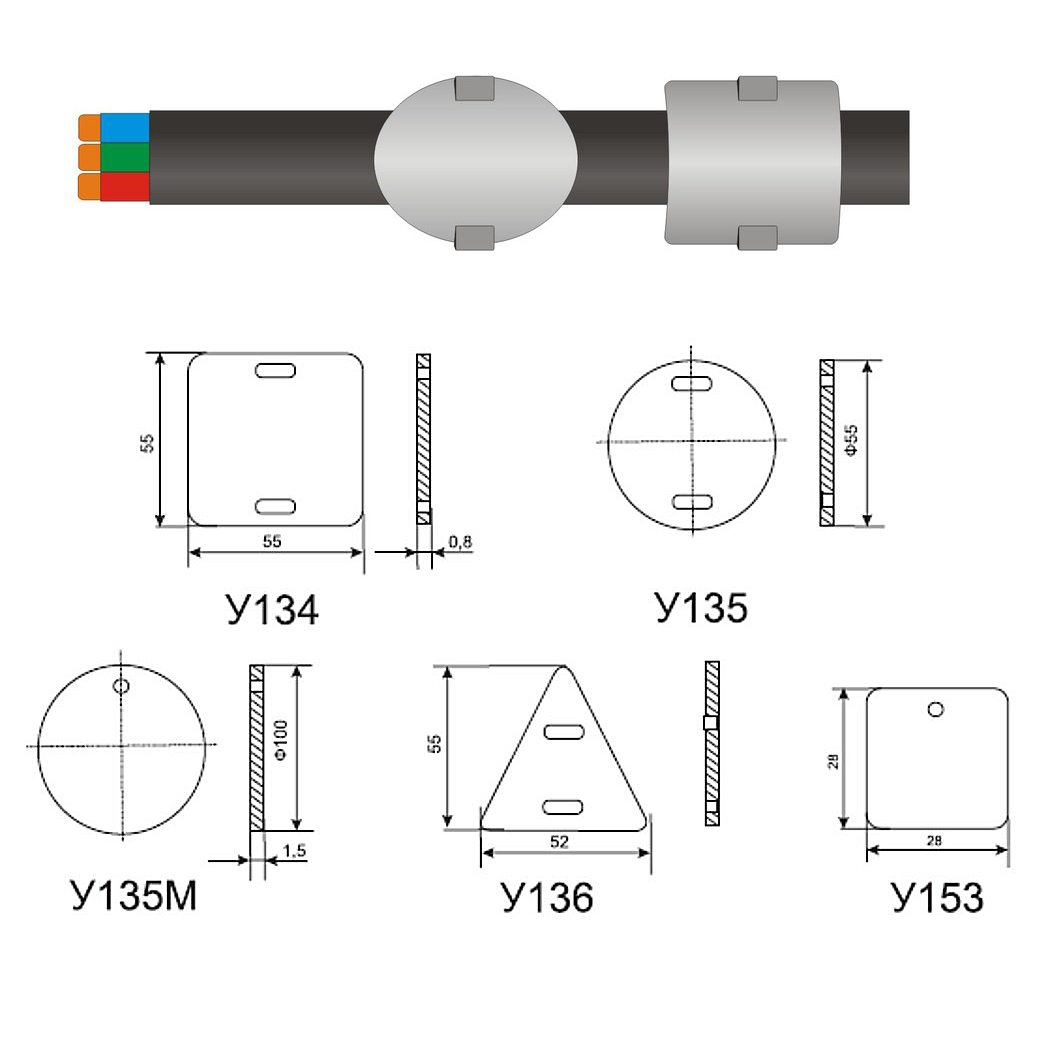 Бирки для маркировки кабеля